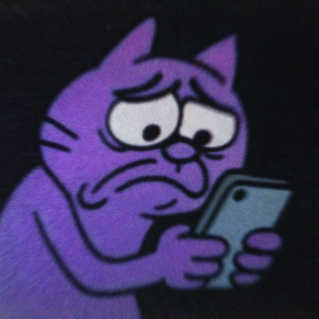 20250528 1144 Sad Cartoon Cat simple compose 01jwb4e3rkf2gsej7jwe6a8dtn